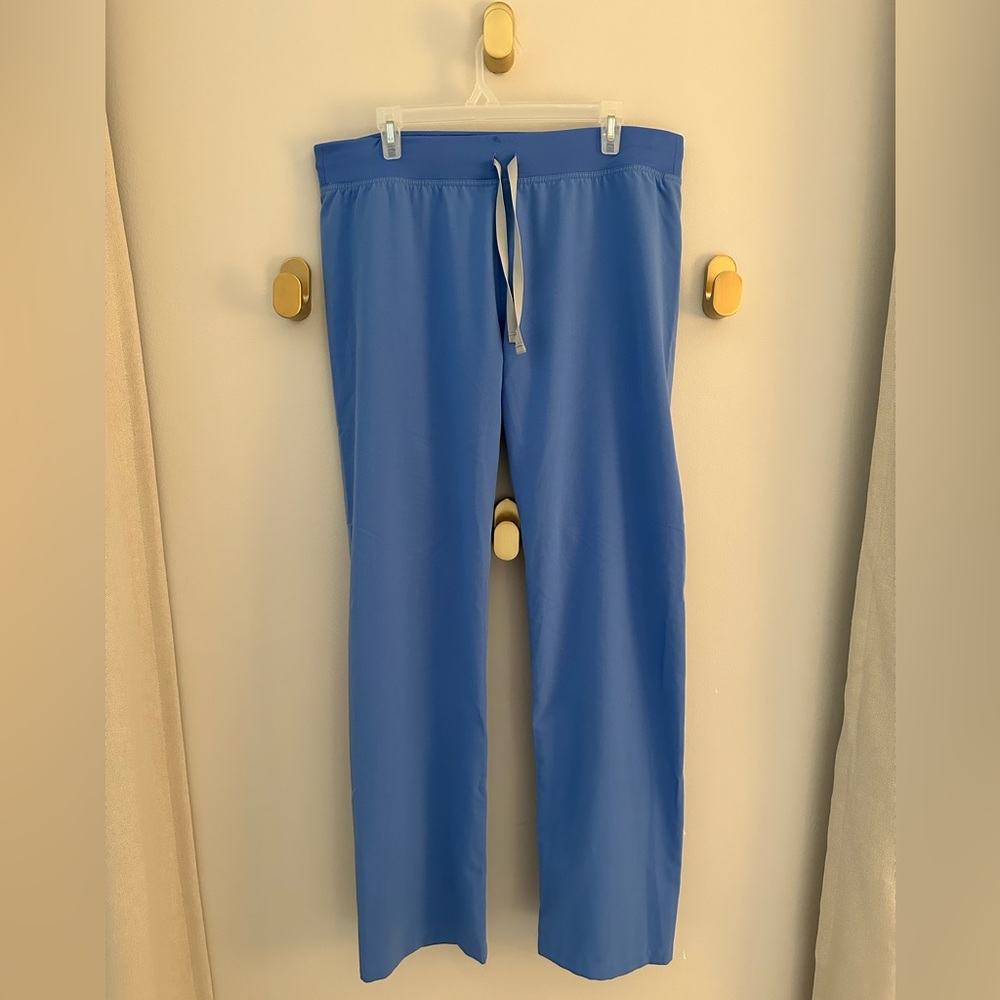 Figs Livingston Basic Scrub Pants - Ceil Blue - Size Large/Tall